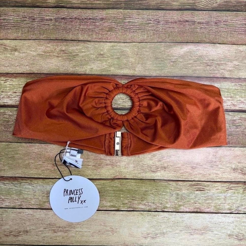 NWT Princess Polly Janea bikini top rust orange. Brand new